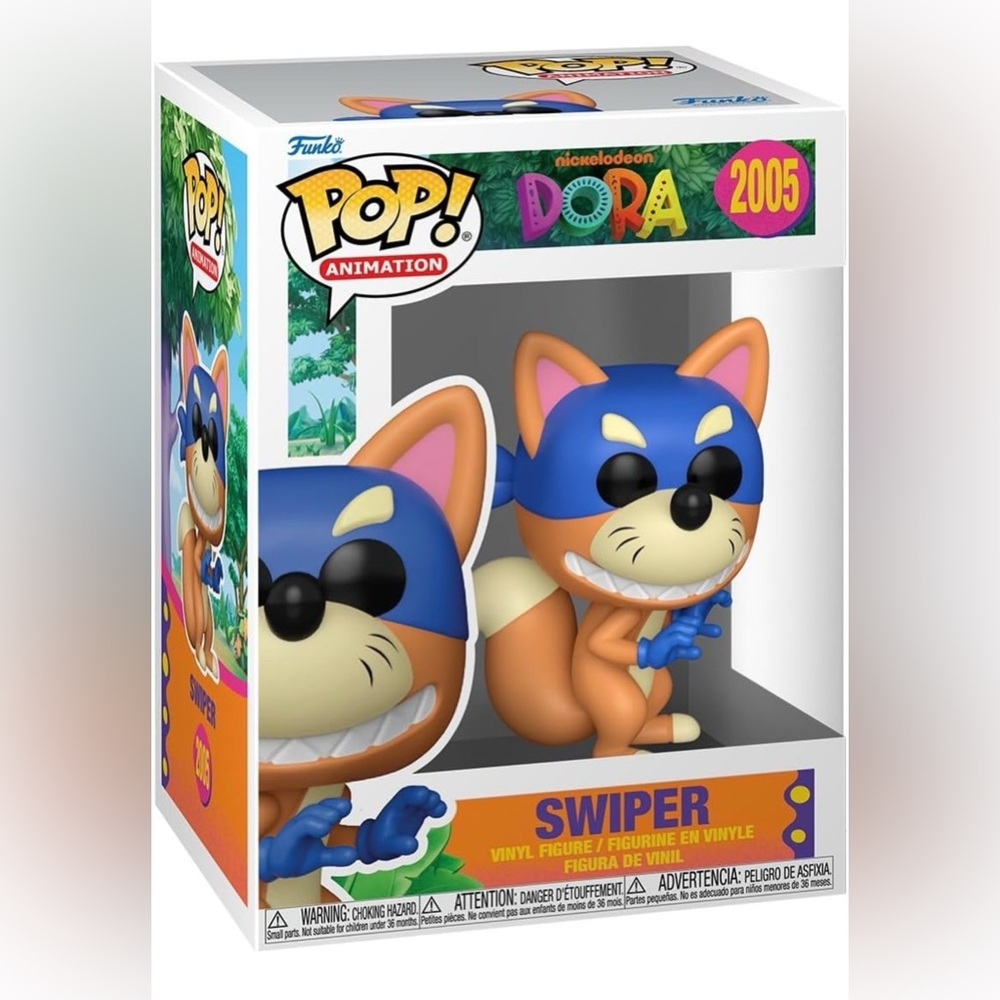 Funko Pop Animation #2005 Nickelodeon Dora- Swiper Brand New